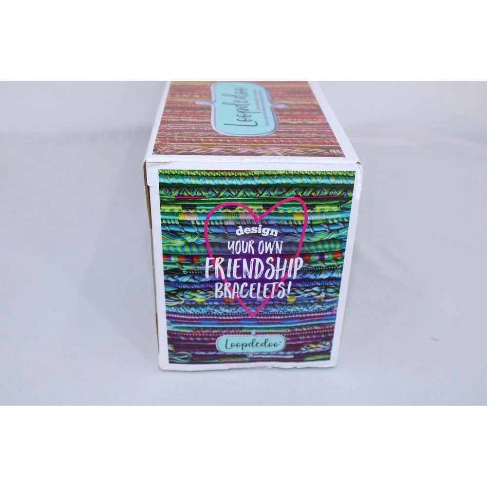 Loopdedoo Spinning Loom Kit Friendship Bracelet Maker with 18 Colors of Thread